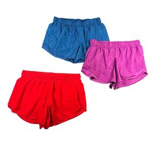 Athletic Works Womens XL Lot of 3 Pull On Athletic Shorts Liner Pockets